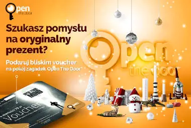 Voucher do escape roomu na prezent Bożonarodzeniowy - openthedoor.at