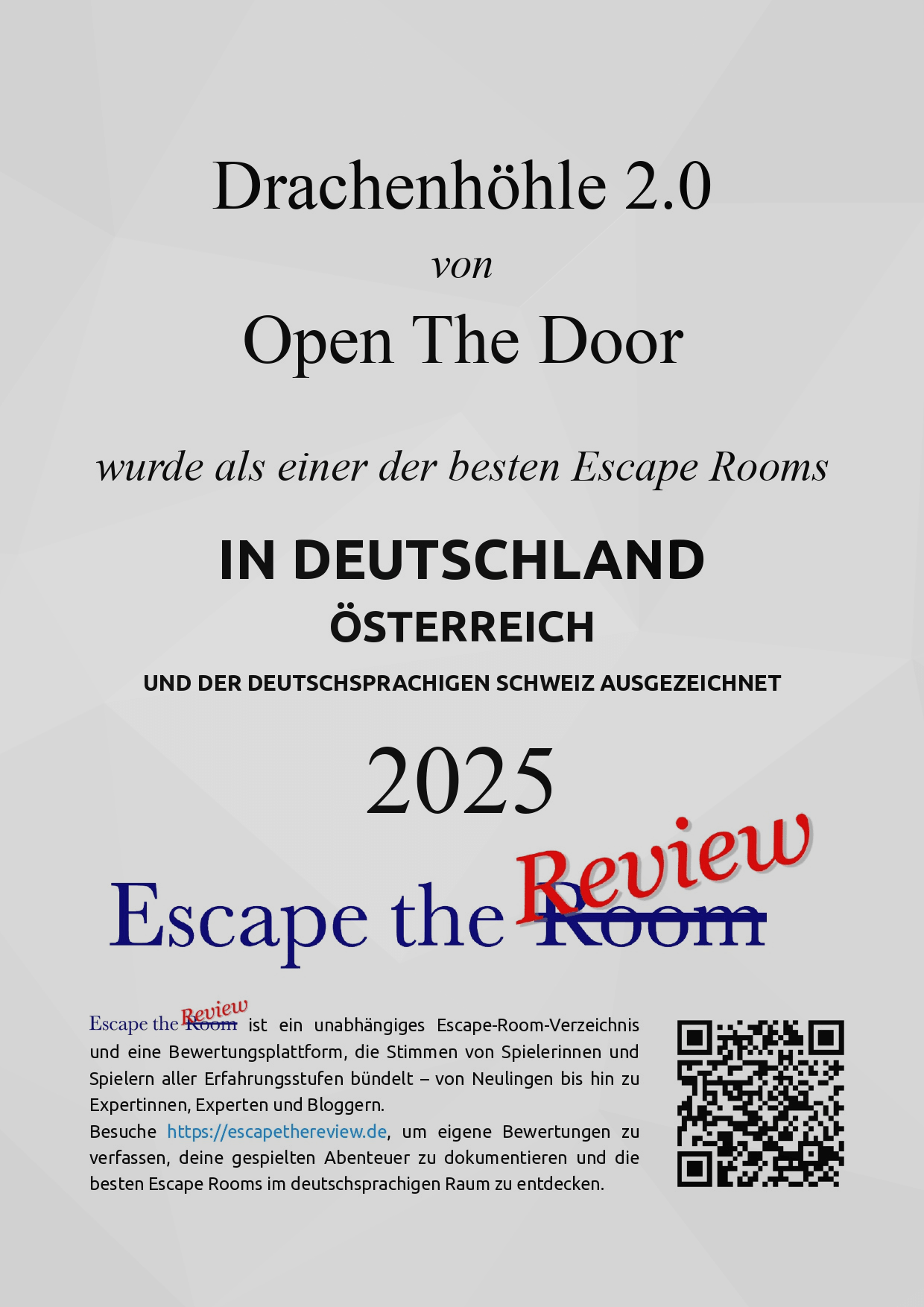 Escape The Review Badge